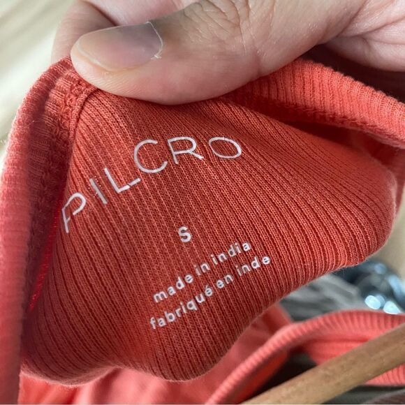 Anthropologie Pilcro Coral Ribbed Tank Top Size Small - Picture 4 of 9
